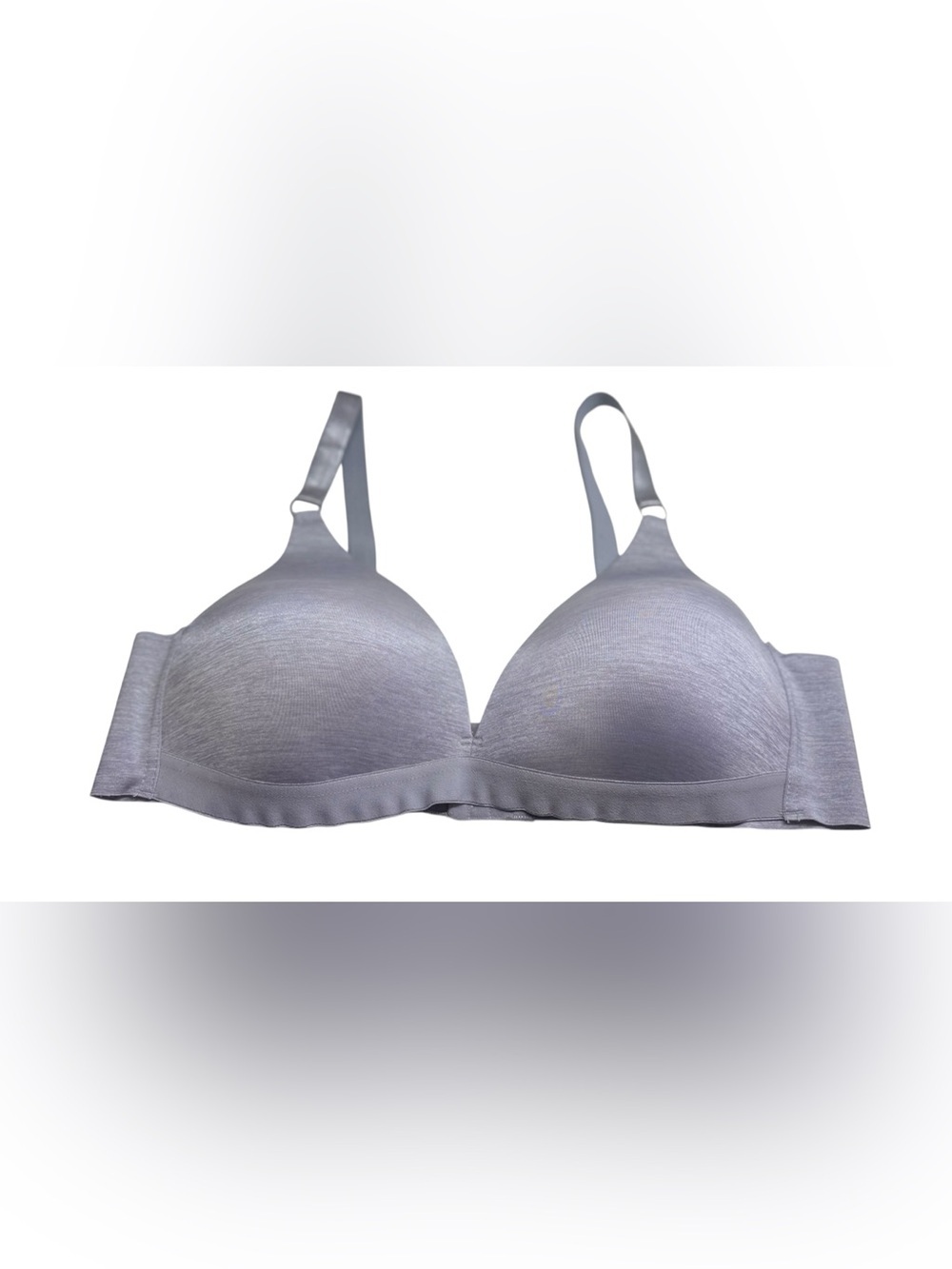 STRM LINE Intimates Space Dye Gray Wireless T-Shirt Bra Comfort Support Size 42D